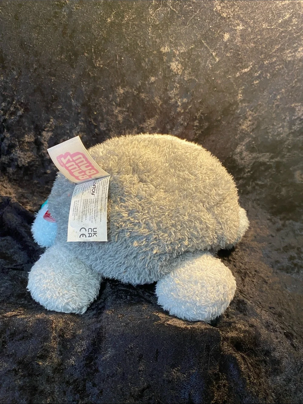 Bum Bumz Plush Squishy Toy - White, Gray & Pink